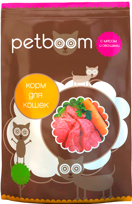 Корм для кошек Petboom С мясом и овощами